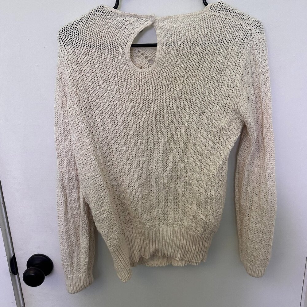 vintage eyelet sweater